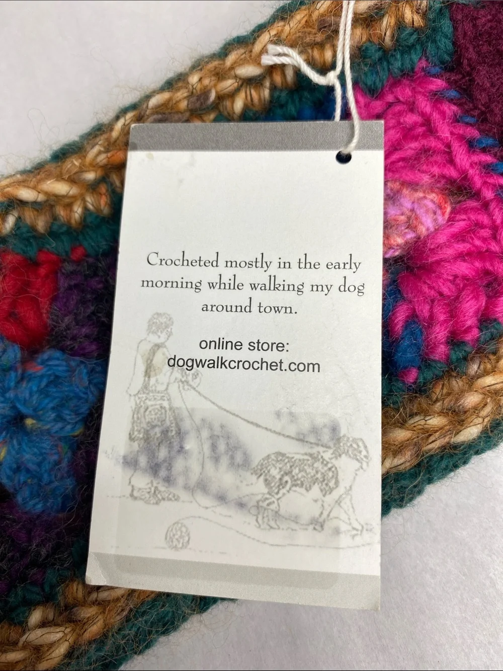 NWT Handmade Crochet Floral Knit Ear Warmer Headband Soft Cozy